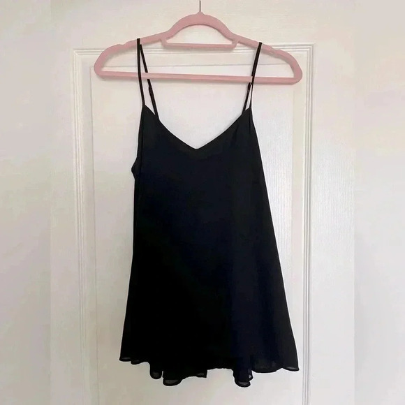 *FREE* Tristan Black Sleeveless Top | Open Back, Gold Button Detail, Fully Lined - Picture 2 of 8